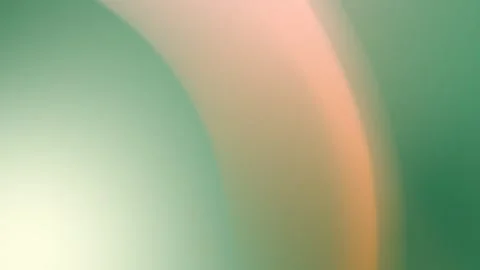 Soft gradient with green and peach curves. Seamless loop background. 4K. Vidéo 309855709