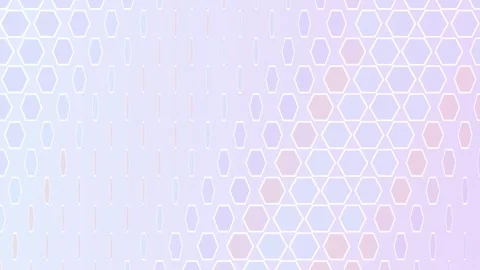 Soft Gradient Hexagon Pattern Background Seamless Loop Stock Footage 341699932