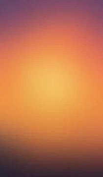 Soft gradient hues blend warm orange to deep purple. Texture appears grainy.. Stock Illustration