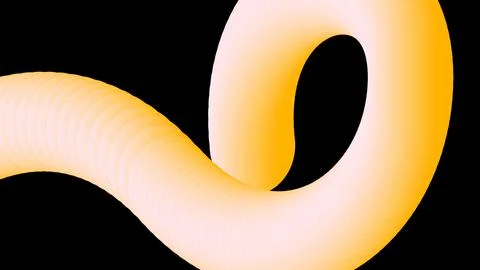 Soft Gradient Loop in Yellow Hue Background Illustrazione stock