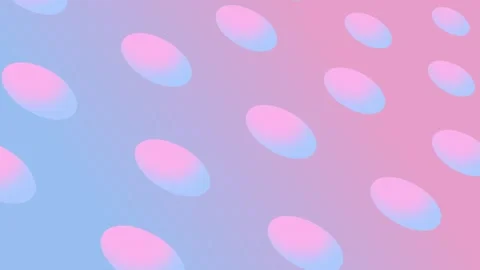 Soft Gradient Ovals Abstract Background Pastel Pink Blue Smooth Flowing Shap Stock Footage 313075886