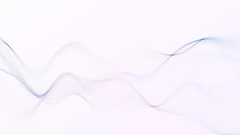 Soft gradient particle wave with blue and purple tones, airy dotted flow an.. Stock Illustration