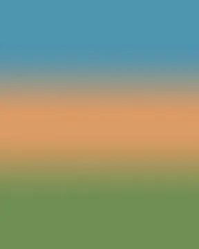 Soft gradient sky background blends blue, peach and green tones, creating a.. Stock Illustration