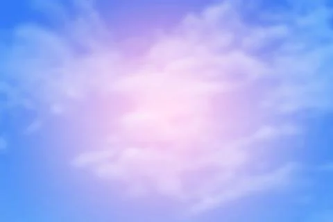 Soft gradient sky background with pastel pink and blue hues blending Stock Illustration