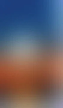 Soft gradient sky fades from deep blue to warm orange. Texture adds dreamy,.. Stock Illustration