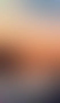 Soft gradient sky fades from warm orange to cool blue. Misty atmosphere sug.. Stock Illustration