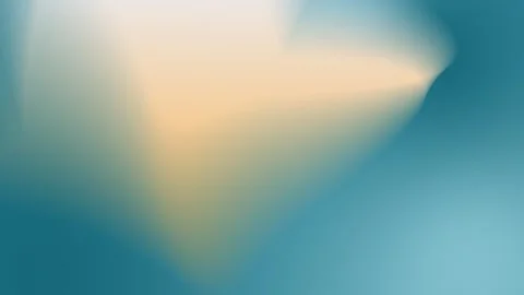 Soft gradient with warm cream and cool teal hues forms a smooth abstract Vídeo Stock 309701083