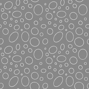 Soft gray fabric featuring seamless circle patterns in various sizes for ve.. イラスト素材