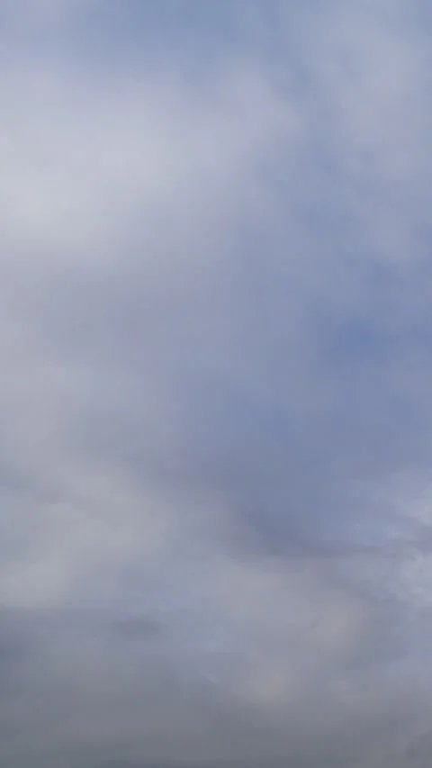 Soft Gray Overcast Clouds Drifting Slowly Time Lapse Vertical Video stock 345937945