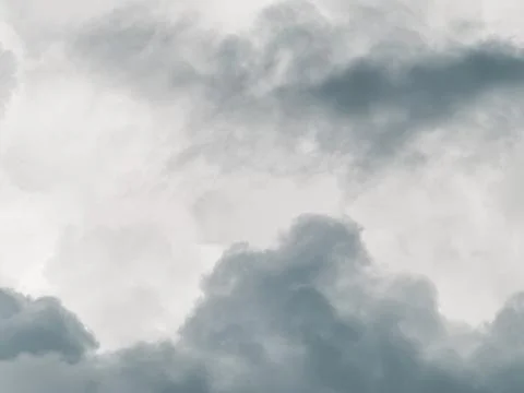 Soft gray overcast storm clouds filling sky, moody minimal weather backgrou.. 스톡 사진
