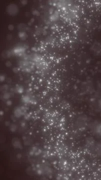 Soft gray particle field with glowing white dots and blurred bokeh, creatin.. Stock Illustration
