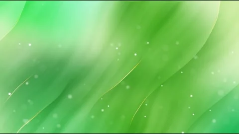 Soft Green Abstract Flowing Lines and Particle Background Stock Footage 320673156