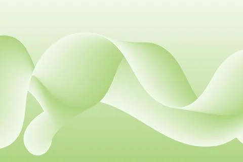 Soft green abstract wave gradient background Stock Illustration