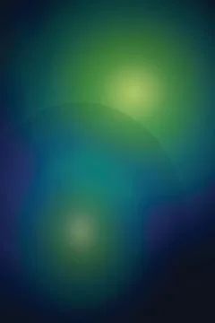 Soft green and blue glowing light spheres background for magical atmospheri.. Stock Illustration