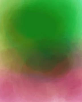 Soft Green and Pink Abstract Watercolor Background with Textured Brush Stroke Stock Illustration