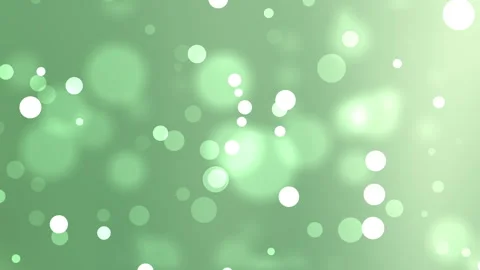 Soft green background with glowing bokeh circles Stock Footage 314974087