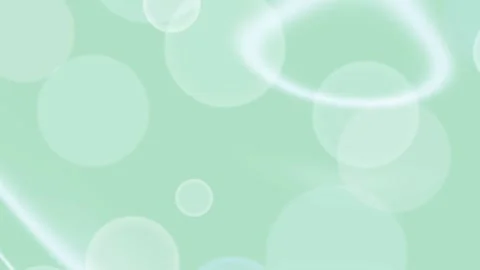 Soft Green Bokeh Circles and Wavy Abstract Animation Stock Footage 331942653