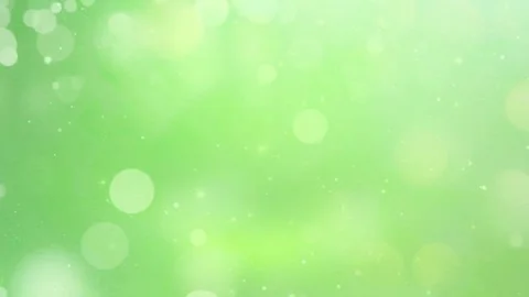 Soft Green Bokeh Light Background 4K Gentle green bokeh particles floating Video stock 310202169
