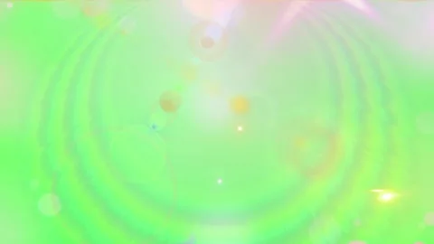 Soft green bokeh light background with subtle lens flares for creative video Vidéo 347182343