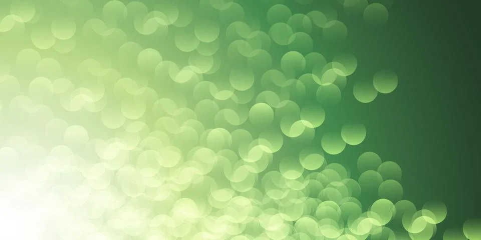 A soft green bokeh pattern background creates a dreamy, ethereal atmosphere.. Stock Illustration