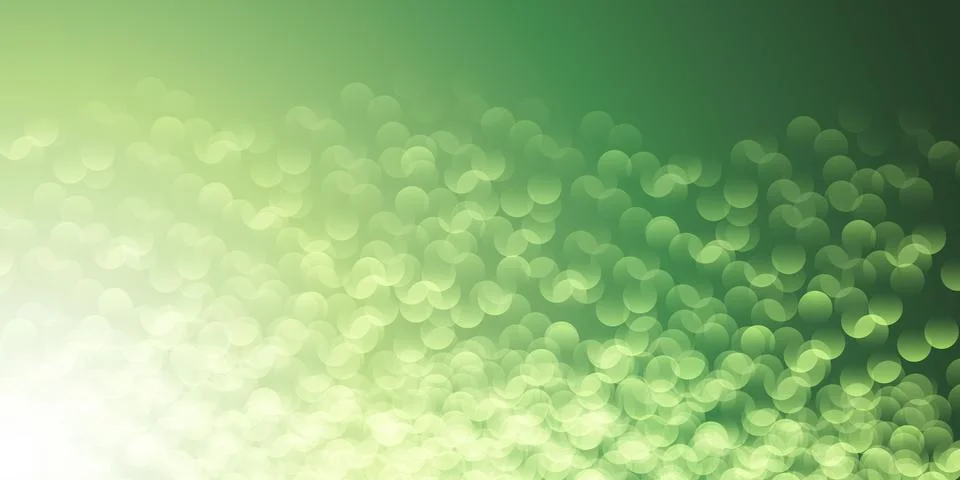 A soft green bokeh pattern background creates a dreamy, ethereal atmosphere.. Stock Illustration