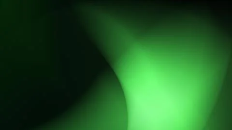 Soft green gradient abstract with smooth glowing curves on a dark backgroun.. 스톡 일러스트