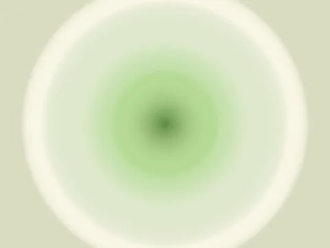 Soft green gradient circle on white background, style イラスト素材