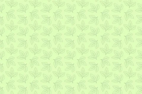 Soft green leaf pattern background.  Elegant, minimalist design perfect for.. Stock Illustration