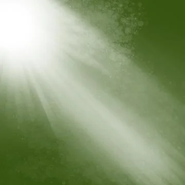 Soft Green Light Beams and Bokeh Background Illustration