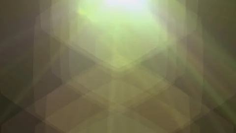 Soft green light beams pierce a geometric patterned haze Stock Illustration