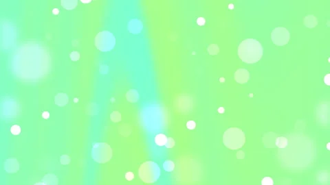 Soft Green Light Orbs Floating in Abstract Blurred Background Video stock 334617562