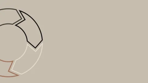 Soft Grey Arrow Circle Spin Loop Background Stock Footage 332914538