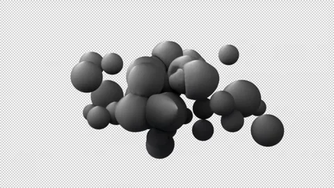 Soft grey large spheres Stock Footage 335105016