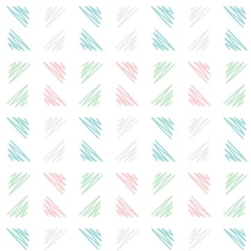 Soft hand drawn triangle pattern background in sketch style Stock Illustration