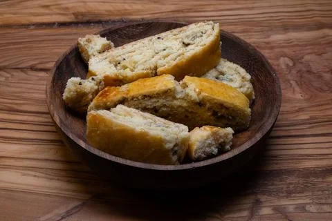 Soft handmade biscuits filled with kiwi jam. Stock Photos