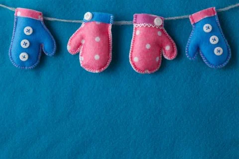 Soft handmade felt background Stock Photos