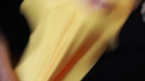 Soft hands hold cleaning cloth gently, clean motion symbolizes care and ord.. Stock Footage 320736329