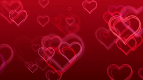 Soft Heart Outlines Stock-Footage 5503916