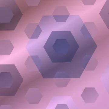 Soft hexagons Stock Illustration