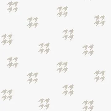Soft Houndstooth Sprigs seamless pattern background. Stock Illustration