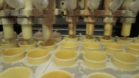 Soft ice-cream freezer Stock Footage 74505477