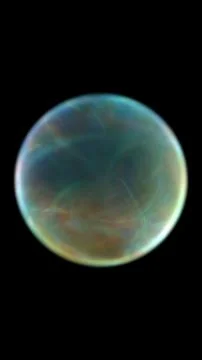 Soft iridescent abstract orb with flowing internal light patterns, isolated.. Illustrazione stock