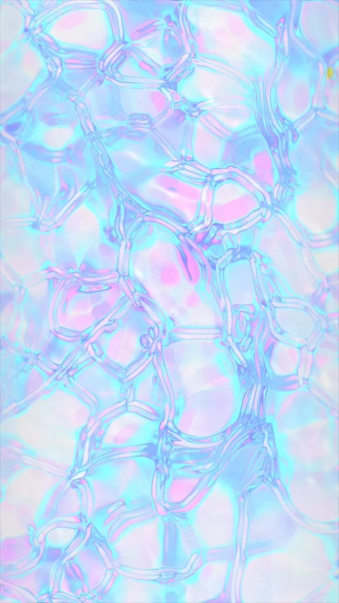 Soft iridescent reflections move across a network of organic shapes Vidéo 331633108