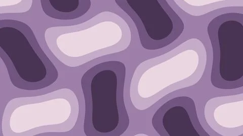 Soft irregular shapes overlap in plum, lavender, mauve, and pale pink, form.. Stock Illustration