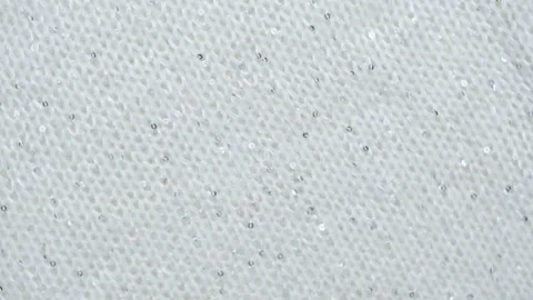 Soft Knitted Woolen Detailed Texture. Natural Fabric Closeup Knit Pattern. White Stock Footage 259408602