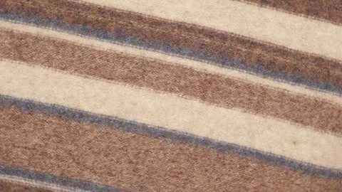 Soft Knitted Woolen Detailed Texture. Natural Fabric Closeup Knit Pattern Stock Footage 282708098