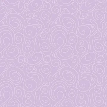 Soft lavender circular lines hand drawn brushstroke seamless pattern. vector Illustrazione stock