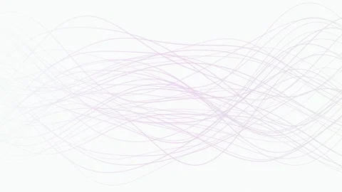 Soft lavender lines flow in a gentle wave pattern in a seamless loop Stock Footage 341402135