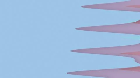 Soft lavender triangular forms stretch across an airy blue field, creating .. Stock Illustration