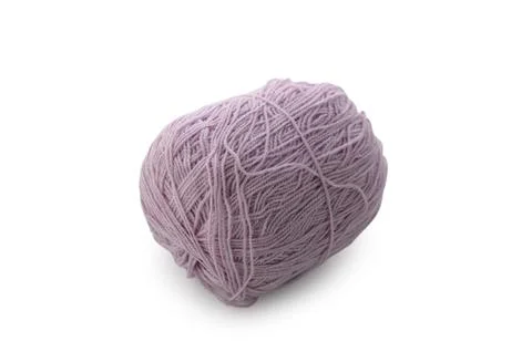 Soft lavender yarn ball inviting creativity and warmth Fotos Stock